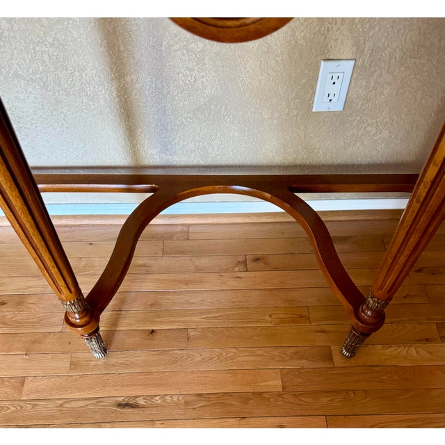 Henredon French Louis XVI Inspired Henredon Marble Top Console For Sale - Image 4 of 12