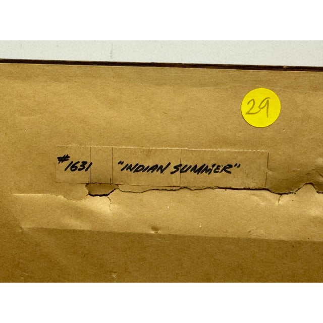 Early 20th Century Jack Laycox, "Indian Summer" Oil Painting on Panel For Sale - Image 5 of 6