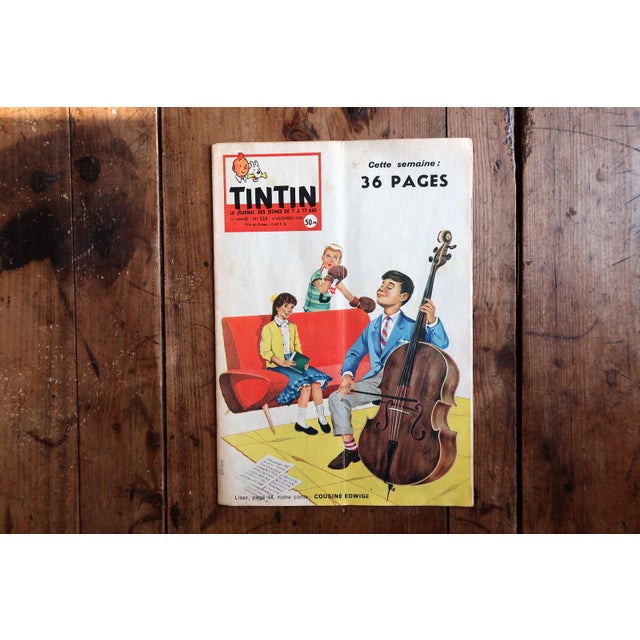 Paper Original Le Journal De Tintin No. 528, December 1958 – Tintin Au Tibet For Sale - Image 7 of 7