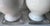 Italian Festoni Italian White Ceramic Lamps-Lucite Bases-a Pair For Sale - Image 3 of 6