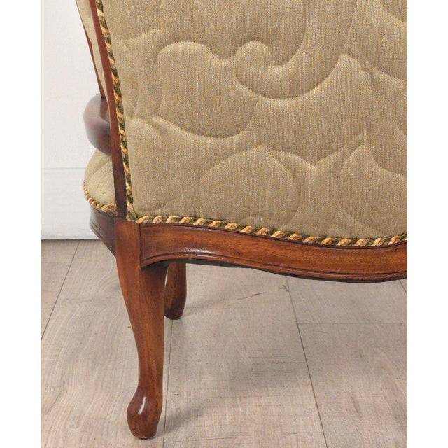 Italian Fruitwood Bergère, Circa 1970 For Sale - Image 10 of 15