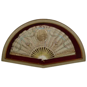 Framed 18th Century Hand-Painted Fan