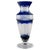 Mid-Century Vase in Clear and Blue Art Glass For Sale - Image 9 of 9