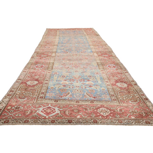 Tribal Late 19th Century Persian Bijar Rug, 04'02 X 13'10 For Sale - Image 3 of 10