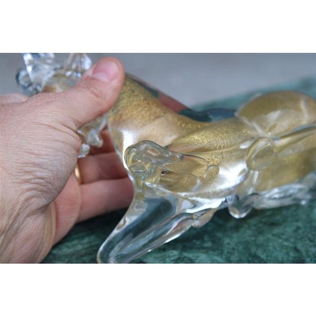 Murano Glass Capricorn with Gold Dust from Seguso, 1960s For Sale - Image 7 of 11