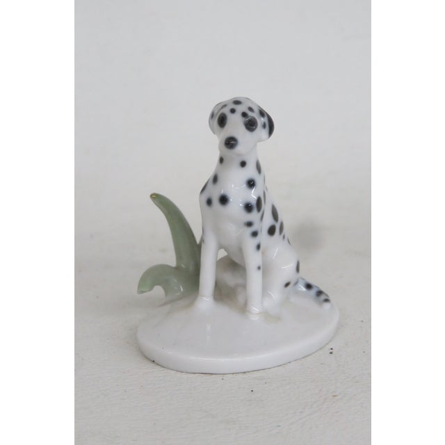 Early 20th Century Metzler and Ortloff Dalmatian No 5601 Porcelain Dog Miniature Figurine 4523b For Sale - Image 12 of 16