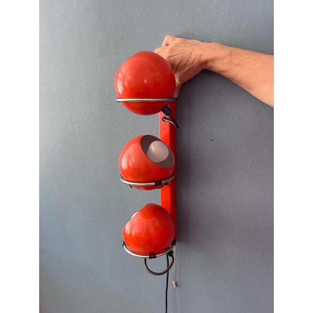 Mid-Century Modern Space Age Eyeball Wall Lamp For Sale - Image 12 of 13