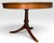 Brown Vintage Drexel Chippendale Mahogany Pedestal Dining Table With Burlwood Veneer Top For Sale - Image 8 of 18