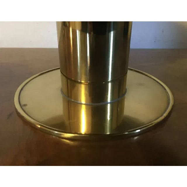 1930s 1930's Austrian Brass Centerpiece Tazza Compote Bowl in the Manner of Tommi Parzinger For Sale - Image 5 of 13