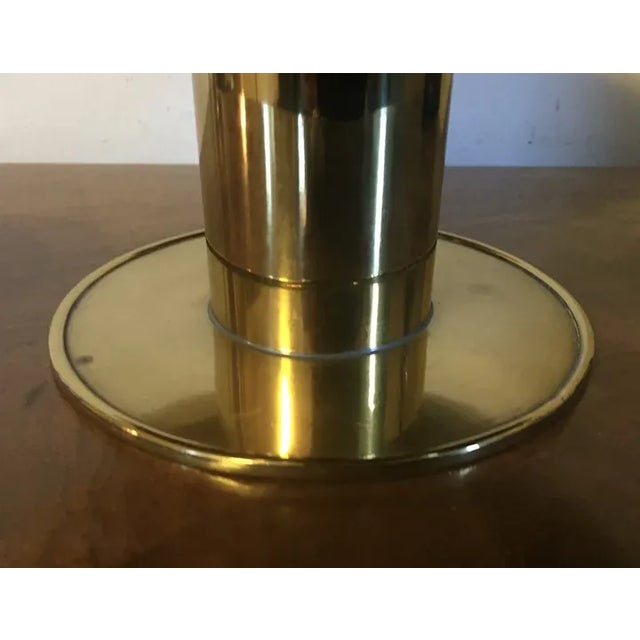 1930s 1930's Austrian Brass Centerpiece Tazza Compote Bowl in the Manner of Tommi Parzinger For Sale - Image 5 of 12