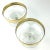 Large Size Crystal & Gold Leaf Desert Coupes - a Pair For Sale - Image 4 of 12