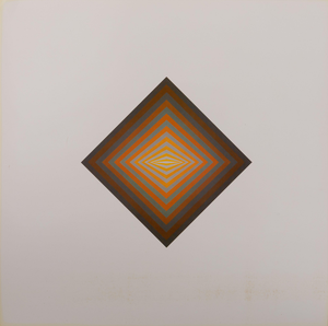 Victor Vasarely, RHOMBUS C, Etching