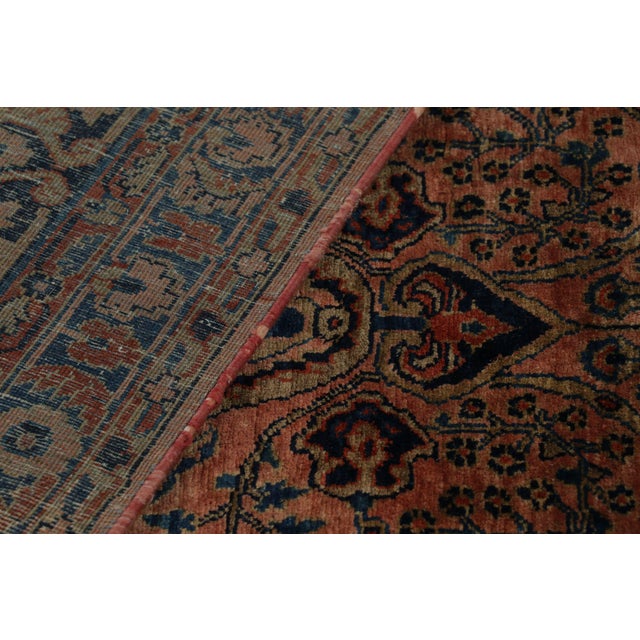 Antique Oversized Sarouk Persian Rug in Pink With Floral Patterns | Rug & Kilim For Sale - Image 11 of 11