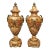 Pair of C. 1880 French Louis XVI Style Carved Marble and Gilt Bronze Cassolettes For Sale