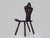 Wood Brutalist Tripod Chair in Raw Wood, 1960s For Sale - Image 7 of 9