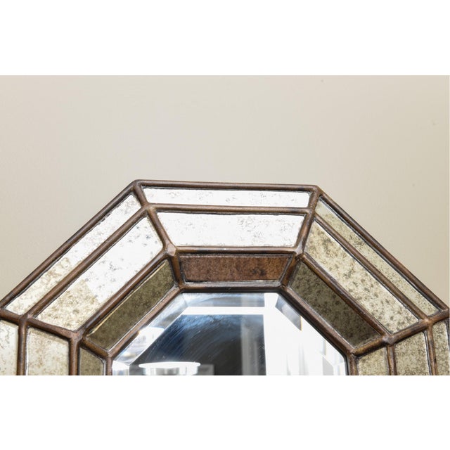 Vintage Venetian Style Octagonal Wall Mirror For Sale - Image 4 of 9