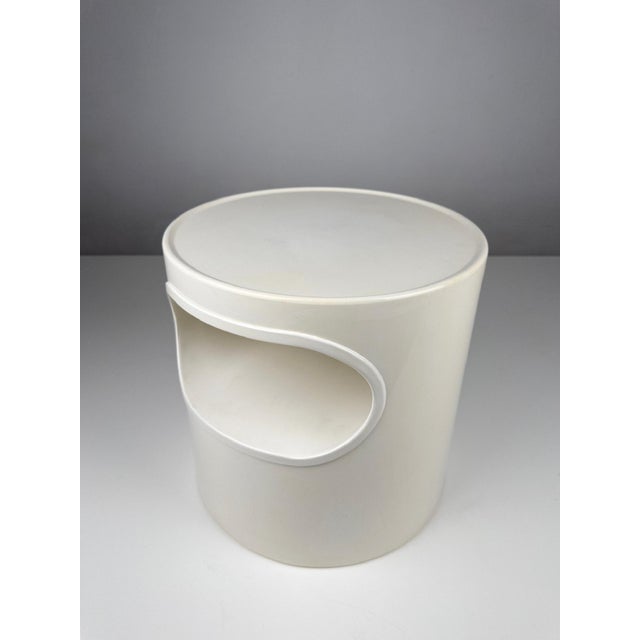 Cream Giano-Giano-Vano Tables by Emma Gismondi for Artemide, Italy, 1970s, Set of 2 For Sale - Image 8 of 10