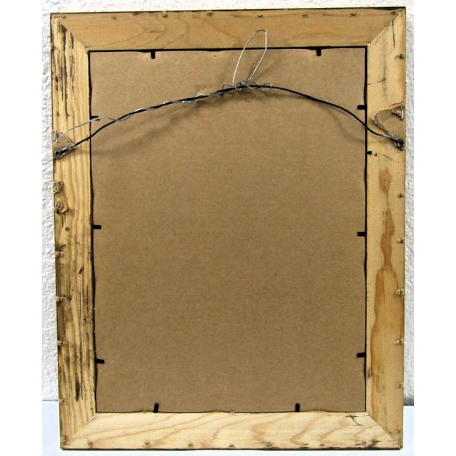 Paper Alexandre Noll Untitled 1960's Signed Woodblock Print on Paper Edition 2 of 100 For Sale - Image 7 of 7