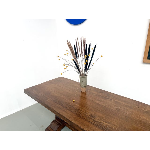 Monastery Table in Oak with Turned Balusters, France, 1930s For Sale - Image 11 of 18