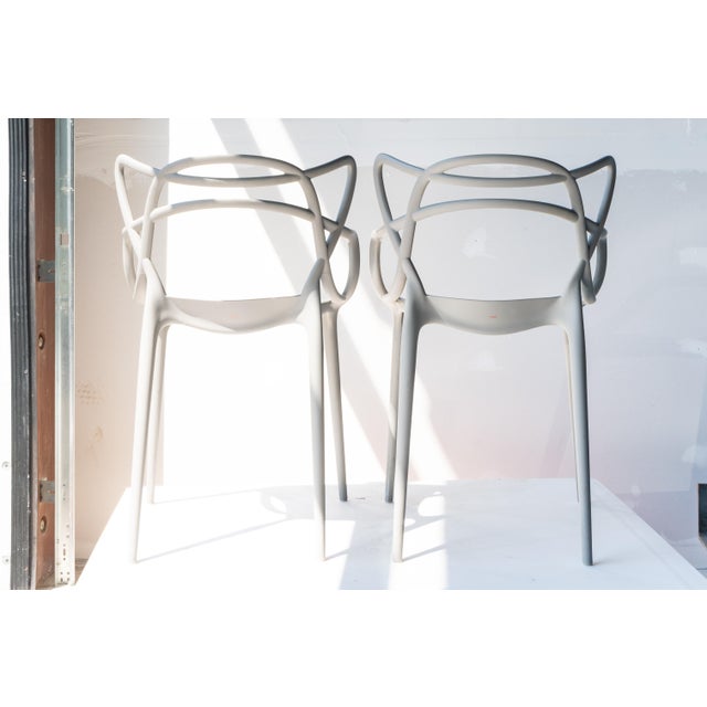 Mid-Century Modern Kartell Philippe Starck With Eugeni Quitllet Masters Chairs - a Pair For Sale - Image 3 of 13