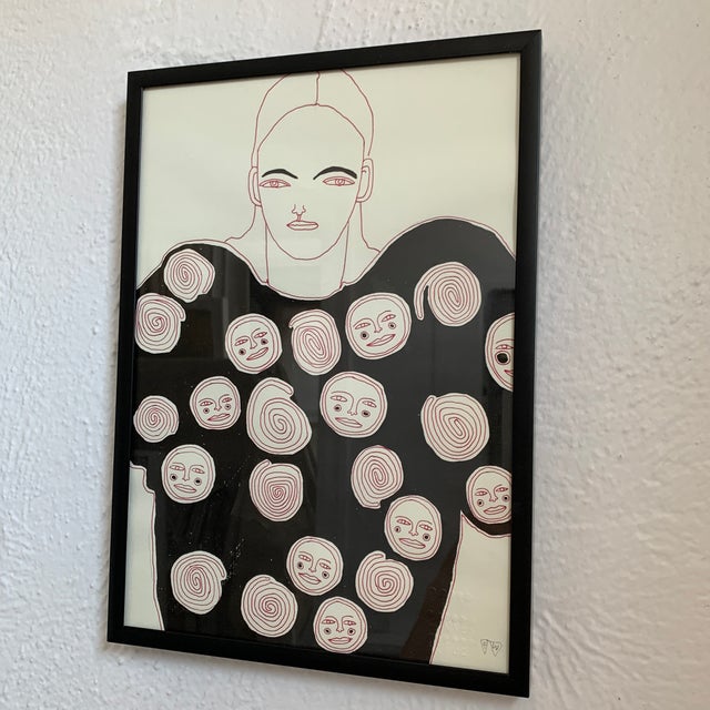 Wonderful original stamped Frida Wanneberger is a living artists in Sweden Our gallery is lucky enough to have a small...