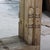 Farmhouse Antique Indian Bleached Teakwood Carved Door Frame C. 1880, With a Mirror Added on Iron Legs For Sale - Image 3 of 6