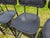 Vintage Set of 6 Black Leather Seats Bar Stools 1970s Mid Century Modern For Sale - Image 18 of 18