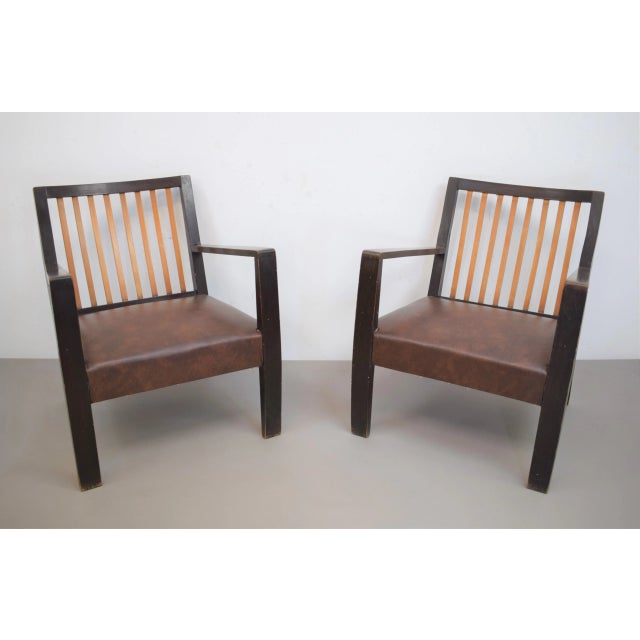 Set of Italian Armchairs, 1940s For Sale - Image 11 of 11