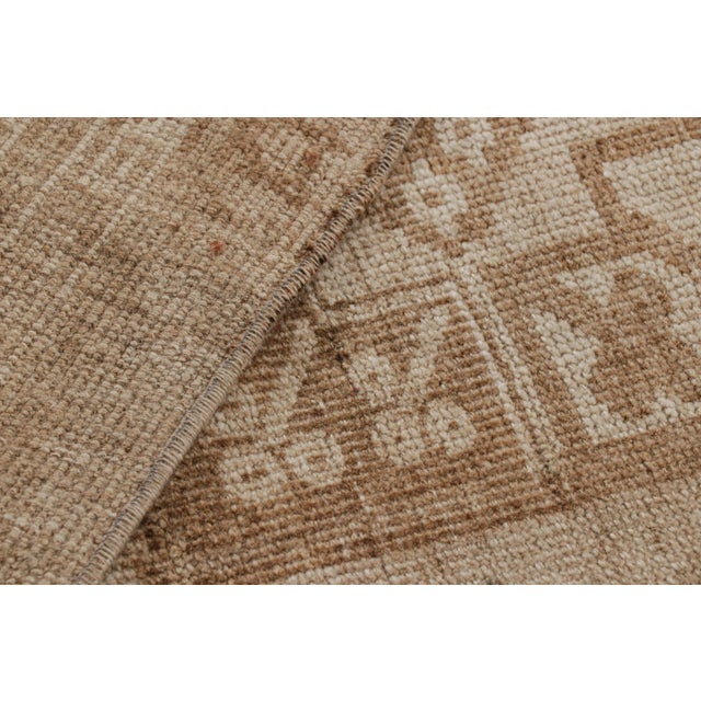 Beige Vintage Ersari Rug With Beige-Brown Geometric Medallions, From Rug & Kilim For Sale - Image 8 of 8