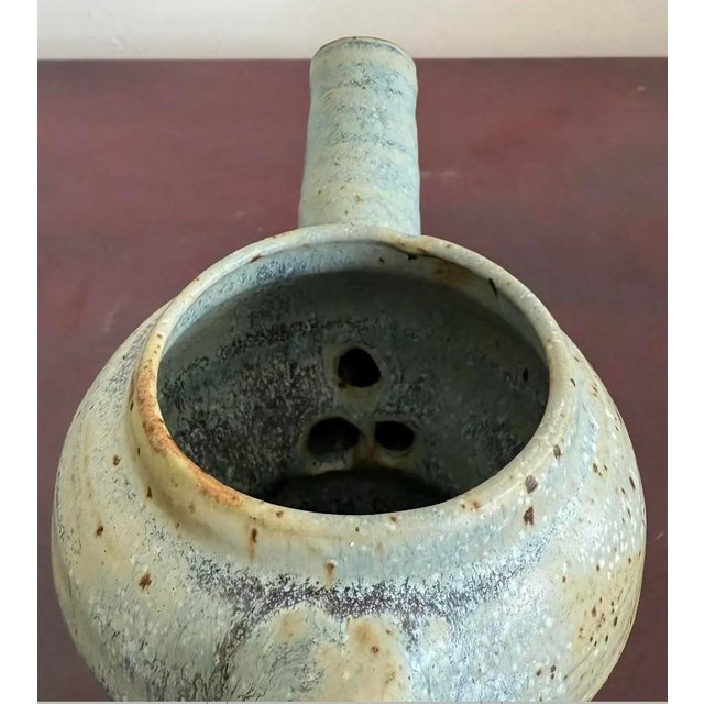 Late 20th Century Vintage Boho Studio Pottery Pitcher For Sale - Image 5 of 9