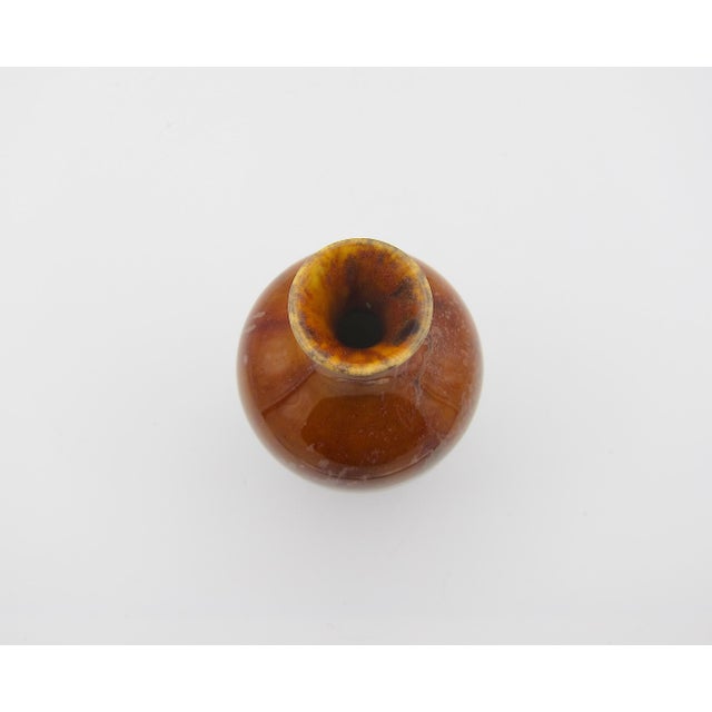 Antique Bernard Moore English Art Pottery Vase With Metallic Aventurine Glaze Accents For Sale - Image 10 of 12