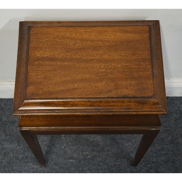 Brandt Late 20th Century Brandt Furniture Solid Mahogany Traditional Style 15" Jewelry Box / Chest For Sale - Image 4 of 11