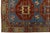 Blue Antique Malayer Runner Rug With Geometric Medallions in Muted Blue & Rust For Sale - Image 8 of 9