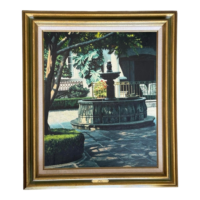 Late 20th Century Original Oil Painting, ‘Siesta’ by Stan Eckman (American, 1913-1998) For Sale