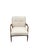 Anthropologie Anthropologie Haverhill Lounge Chair — Walnut + Brass + Oatmeal Linen, Never Used For Sale - Image 4 of 6