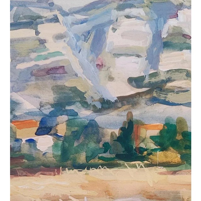 Harry Urban, Au pied des montagnes, Watercolor on Paper For Sale - Image 6 of 12