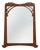 Art Nouveau Mirror in Oak with Gilded Inlay, France, 1915 For Sale