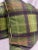 Transitional Plaid Printed Wool Blend in Green 22" Pillows-A Pair For Sale - Image 3 of 3