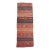 1970s Vintage Handmade Wool Cotton Red Runner Rug For Sale