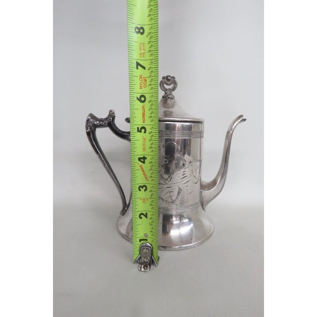 Sheffield Silver Plated Tea Coffee Pot Number 851 Early 1900s Made in Usa 4853b For Sale - Image 11 of 18