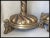 Pair Antique 19thC Victorian, Gothic Candlesticks Lions Dore Bronze For Sale - Image 4 of 12