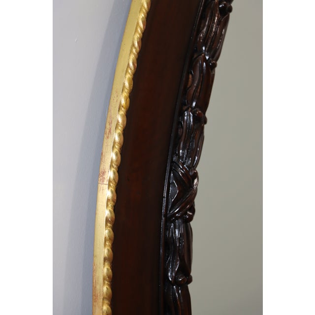 William Switzer Edwardian Style Round Wall Mirror For Sale - Image 10 of 14