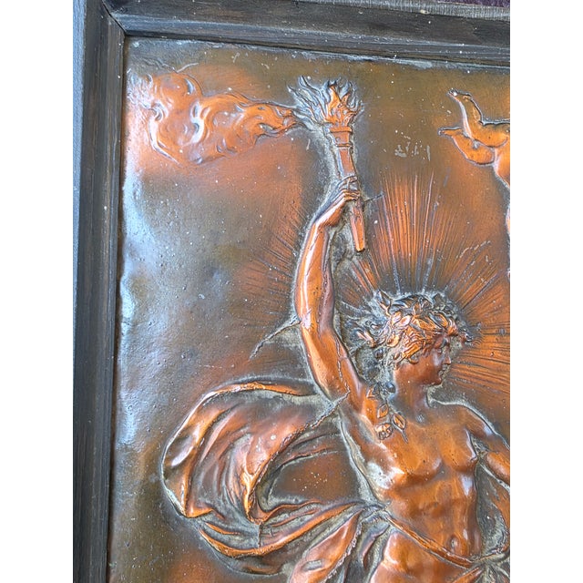 Late 19th Century Rare. Original Karl Sterrer "Aurora" Copper Reppouse', c.1890, Art Nouveau For Sale - Image 5 of 12