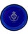 Vintage Ritz Paris Hotel Cobalt Blue Glass Dish Silver Stand Ashtray France For Sale - Image 9 of 13