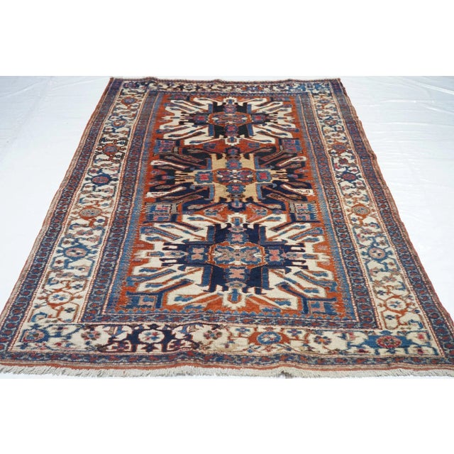 Antique Karajeh Weave Rug 4'5'' x 7'5'' For Sale - Image 10 of 11