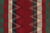 Tribal 1950s Vintage Persian Kilim in Red With Plaid Multicolor Stripes by Rug & Kilim For Sale - Image 3 of 7