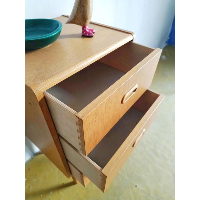 Mid-Century Modern Vintage Swedish Bedside Table, 1950s For Sale - Image 3 of 6