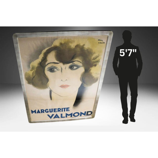 This is an original French Art Deco Period advertising poster ‘Marguerite Valmond’ by Paul Colin printed by H. Chachoin....