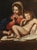Early 18th Century Annibale Carracci, Madonna and Child with Saint John the Baptist, The Silence, 16th Century, Oil Painting on Canvas, Framed For Sale - Image 5 of 14