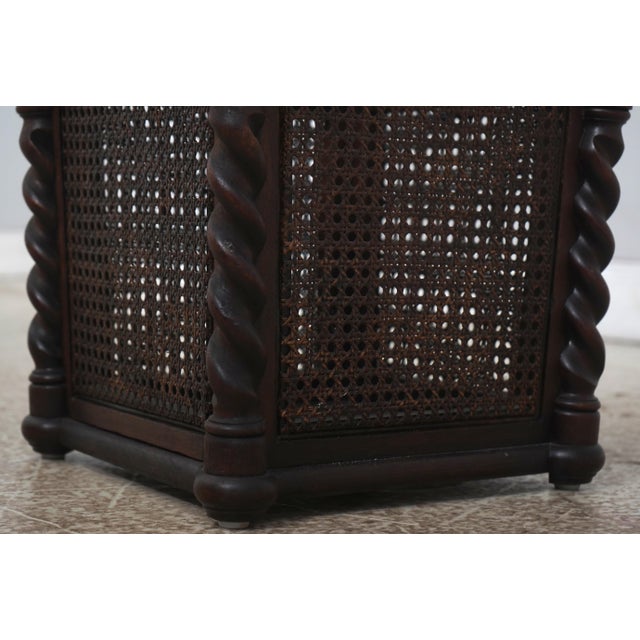 Paine Furniture Paine Magazine Rack W. Cane Sides For Sale - Image 4 of 13